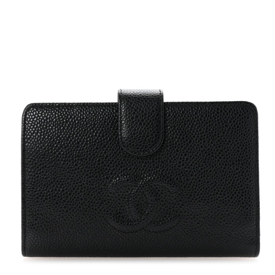 小物 CHANEL CC Mark Wallet Caviar Skin Black COCO CHANEL Mark Long Black Wallet – The Walker Signature