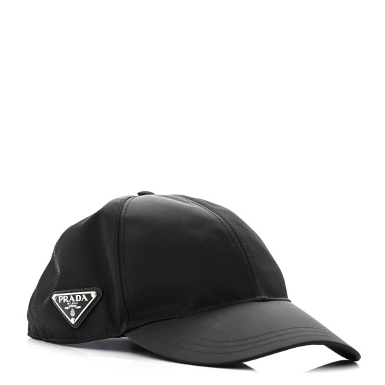 PRADA Re-Nylon Mens Baseball Cap XL Black 1677812 | FASHIONPHILE