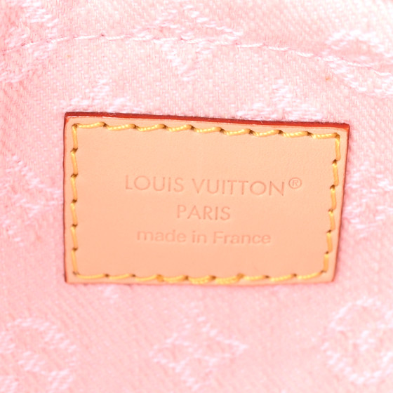 LOUIS VUITTON Monogram Denim Sunset Washed Pink 1677509