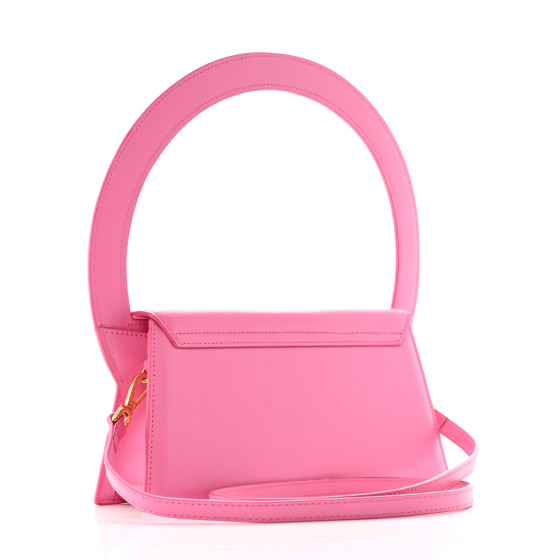 JACQUEMUS Smooth Calfskin Le Sac Rond Pink 1680879