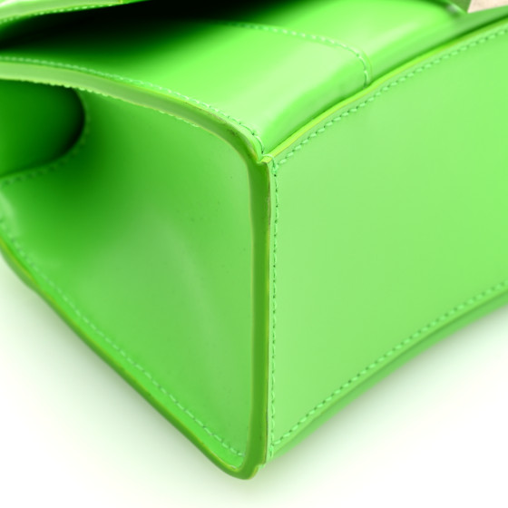 ●送料込●BALENCIAGA●Fluo Green Leather Hourglass Xs BALENCIAGA Balenciaga Women Fluo Green Leather Hourglass Xs