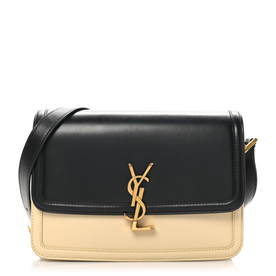 SAINT LAURENT Soft Ultracalfskin Bicolor Monogram Medium