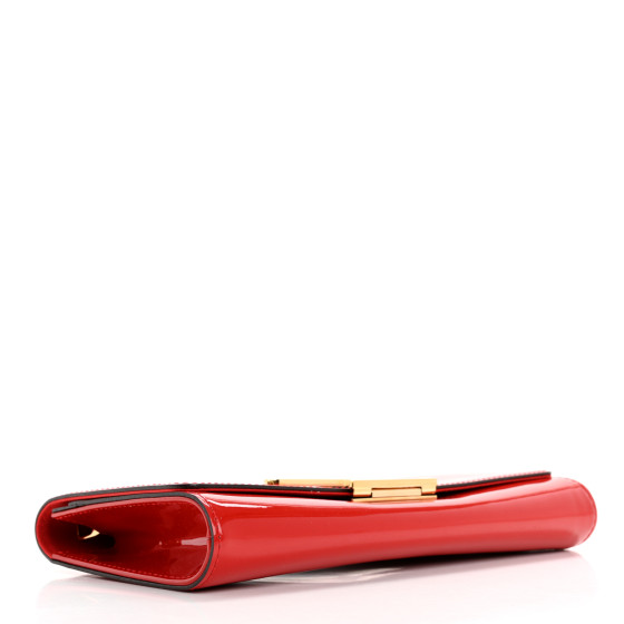 LOUIS VUITTON Patent Louise Clutch Cherry 1677933 | FASHIONPHILE