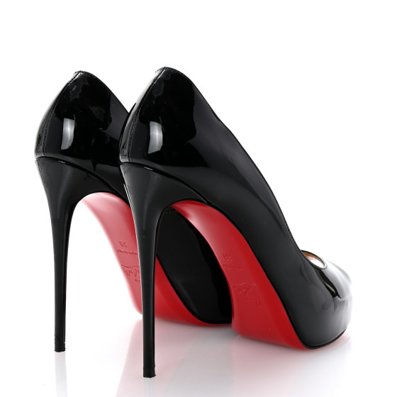 CHRISTIAN LOUBOUTIN Patent New Very Prive 120 Pumps 38 Black