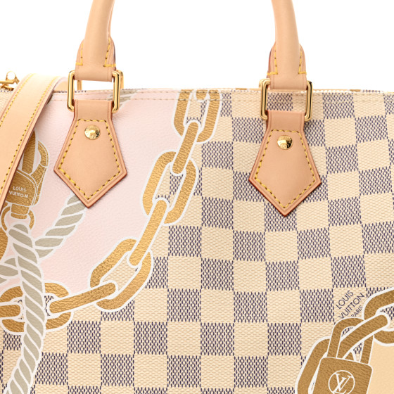 【希少】 LOUIS VUITTON Nautical Damier Azur Speedy LOUIS VUITTON Damier Azur Speedy Bandouliere 25 1673298