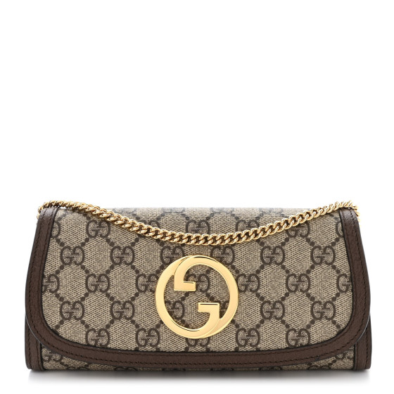 GUCCI GG Supreme Monogram Textured Dollar Calfskin Blondie