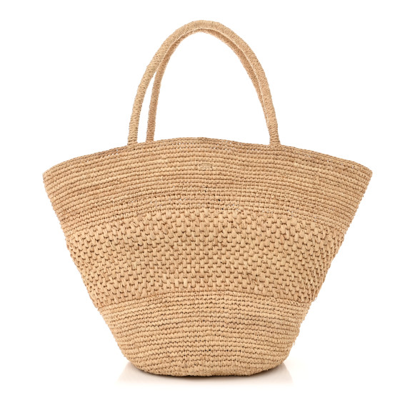 【THE ROW】 Emilie ラフィア ラージ トートバッグ THE ROW Raffia Emilie Tote Bag Natural 1417212 | FASHIONPHILE