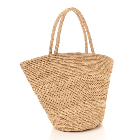 THE ROW Raffia Emilie Tote Bag Natural 1417212 | FASHIONPHILE
