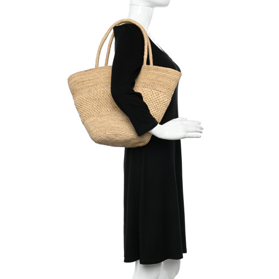 THE ROW Raffia Emilie Tote Bag Natural