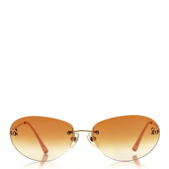 CHANEL サングラス　4013 CHANEL Sunglasses 4013 Orange Rimless Y2K Fashion Authentic