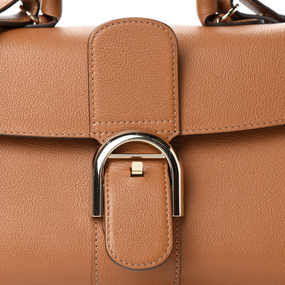 DELVAUX Calfskin Mini Brillant East West Satchel Natural