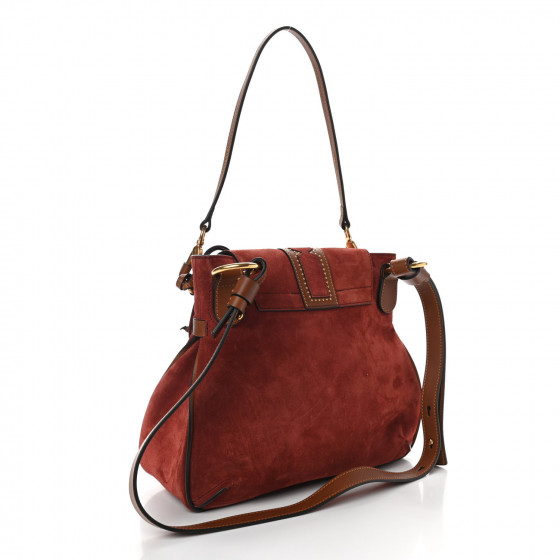 【OVHEE】Chloe Suede Bag 2color CHLOE Suede Small Lexa Shoulder Bag Sienna Red 863296