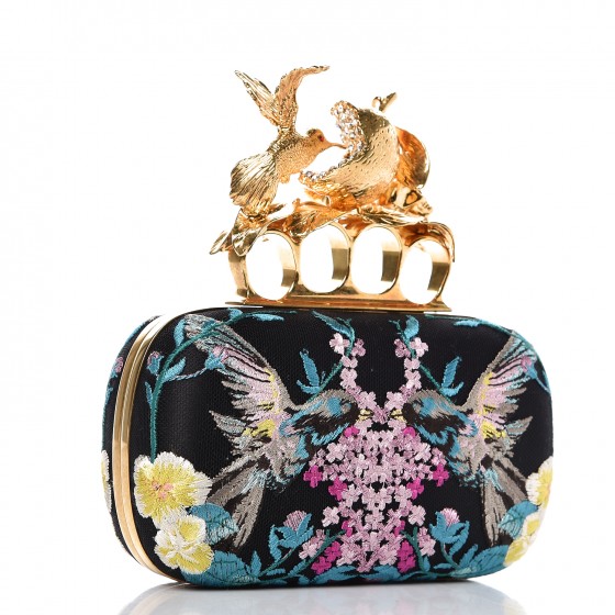 ALEXANDER MCQUEEN Silk Embroidered Hummingbird Knuckle