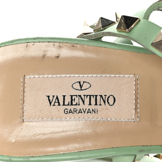 新品 大人気商品  VALENTINO GARAVANI Calfskin Rockstud 90mm City Sandals 39.5 靴