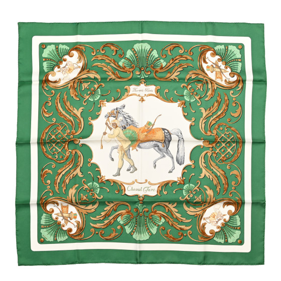 S*3様 Hermès シルクスカーフ カレ 90 Cheval Turc（トル エルメス カレ90 Cheval Turcトルコの馬 シルク スカーフ