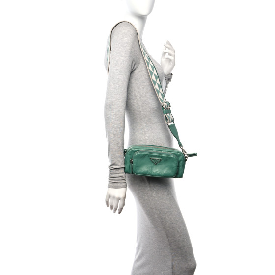 【関税込み】PRADA antique nappa shoulder bag 3色 PRADA Nappa antique leather multi-pocket shoulder bag
