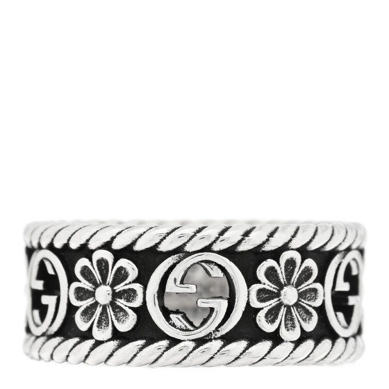GUCCI★素敵！Silver Interlocking G Flower Ring Gucci Sterling Silver GG Flower Ring | Neiman Marcus