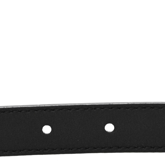 GUCCI Calfskin Double G 20mm Belt 100 40 Black 1688475