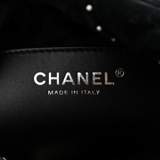shbb_1122 クリスタル変更 01 Black Chanliade CHANEL Shiny Crumpled Calfskin Crystal Quilted Precious