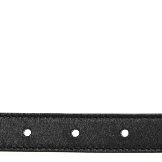 GUCCI Calfskin Double G 20mm Belt 100 40 Black 1688475