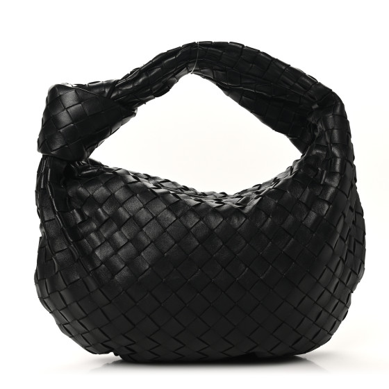 BOTTEGA VENETA Nappa Intrecciato Teen Jodie Hobo Black