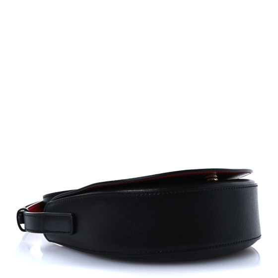 ショルダーバッグ・ポシェット SALVATORE FERRAGAMO Black Leather Large Crossbody Bag SALVATORE FERRAGAMO Calfskin Gancio City Saddle Bag Black