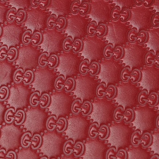 GUCCI Microguccissima Zip Around Wallet Red 1689865