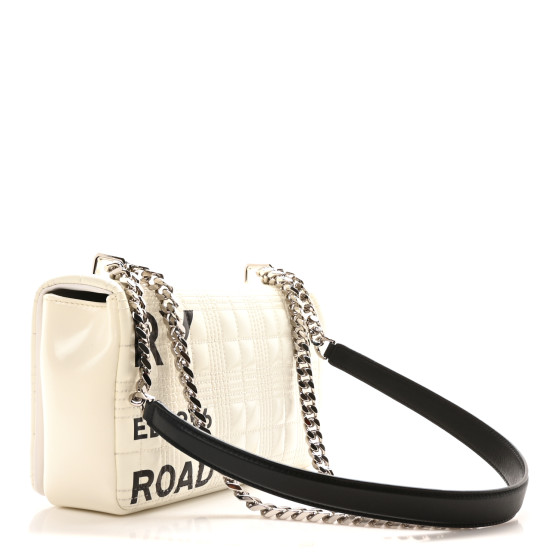 BURBERRY HORSEFERRY ショルダーバッグ BURBERRY Patent Quilted Horseferry Print Small Lola Bag