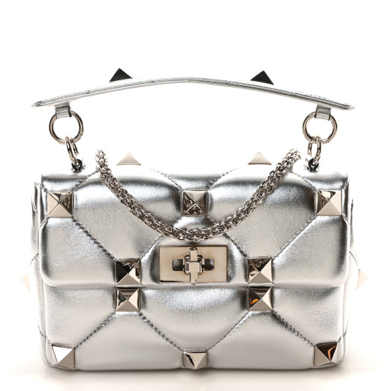 ハンドバッグ Valentino Garavani Nappa Leather Medium Roman Stud Handbag VALENTINO GARAVANI Nappa Medium Roman Stud Shoulder Bag