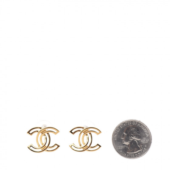 CHANEL様♥️専用ページ CHANEL Metal Obazine CC Earrings Gold 586077 | FASHIONPHILE