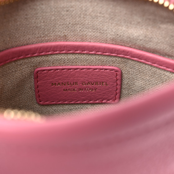 MANSUR GAVRIEL Calfskin Circle Crossbody Bag Light Pink
