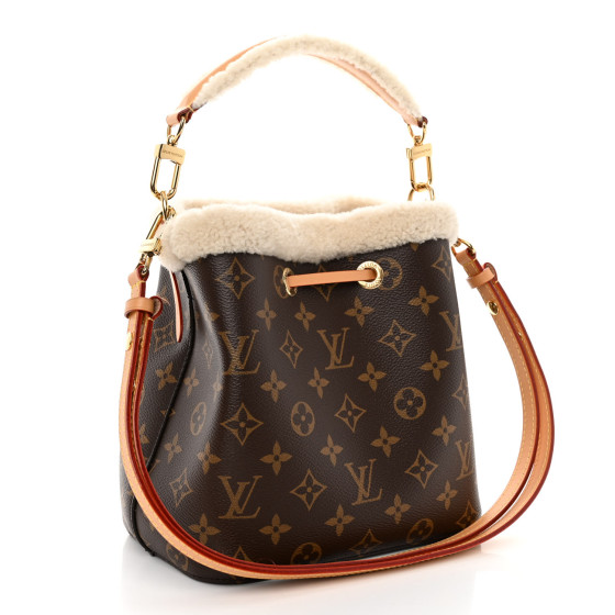 【無料郵送/関税込/正規品】 Louis Vuitton Shearling Neonoe BB Louis Vuitton NeoNoe BB New Season Shearling Bag 12345
