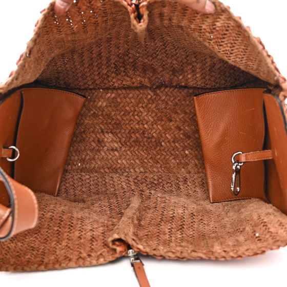 LOEWE HAMMOCK WOVEN ミディアム Loewe 2019 Woven Leather Hammock Bag – Recess