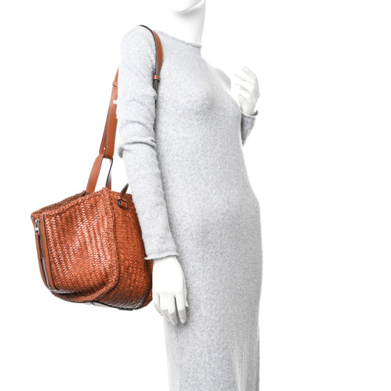LOEWE HAMMOCK WOVEN ミディアム Black Hammock woven leather tote bag | LOEWE | NET-A-PORTER