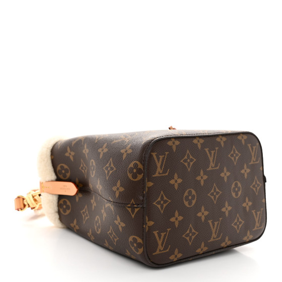 【無料郵送/関税込/正規品】 Louis Vuitton Shearling Neonoe BB Louis Vuitton Neonoe BB Brown in Coated Canvas/Shearling