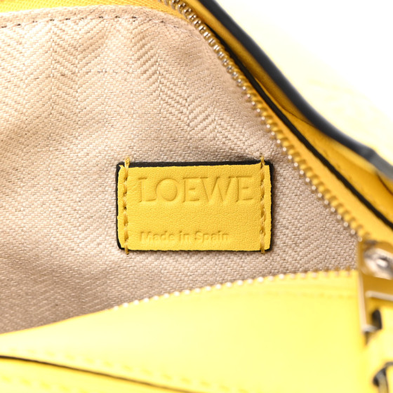 LOEWE Calfskin Mini Puzzle Bumbag Lemon 1162288 | FASHIONPHILE
