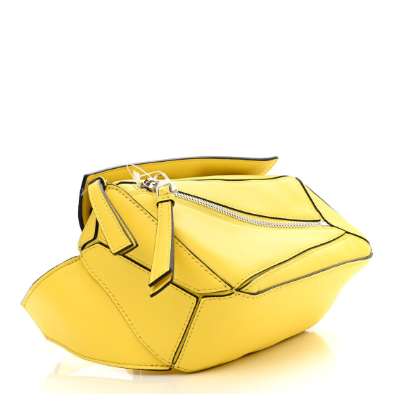 LOEWE Calfskin Mini Puzzle Bumbag Lemon 1162288 | FASHIONPHILE