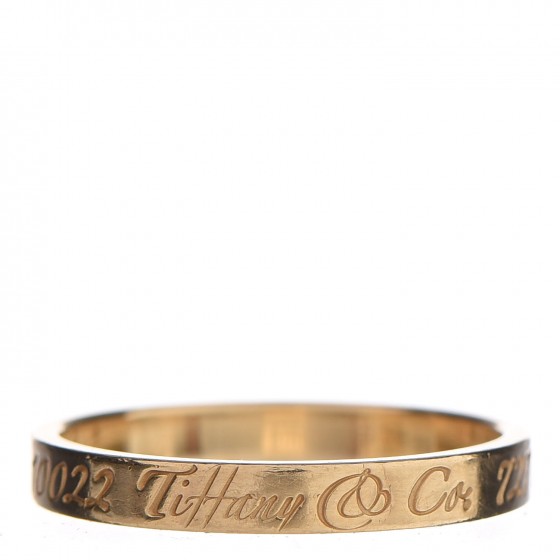 TIFFANY & CO 18K Yellow Gold Notes Fifth Avenue New York
