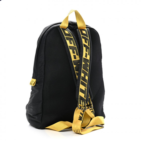 ★OFF-WHITE★ PUFFY EASY BACKPACK ナイロン バックパック OFF-WHITE Nylon Industrial Puffy Backpack Black 1089073