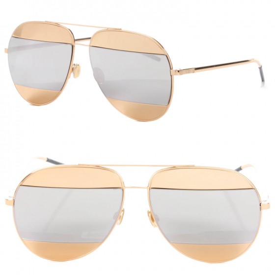 christian dior split aviator sunglasses