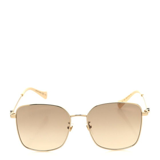 サングラス Gucci Sunglasses GG1146SK l Oversized Luxury GUCCI Square Frame GG1146SK Sunglasses Gold 1465845