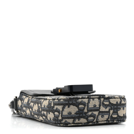 Dior Saddle Pouch CA ベージュ/ブラック CHRISTIAN DIOR Oblique Grained Calfskin Vertical Saddle