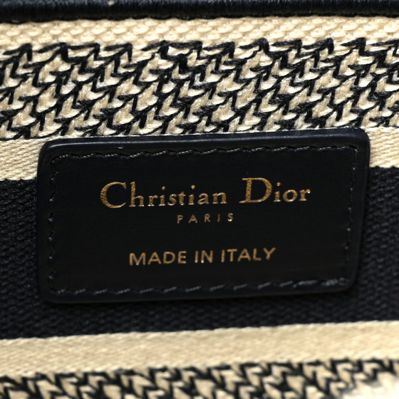 CHRISTIAN DIOR Canvas Embroidered Medium Plan de Paris Lady