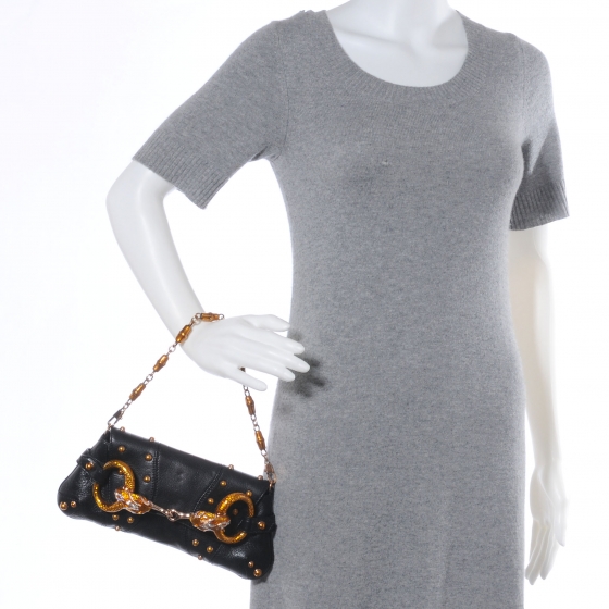小物 GUCCI by Tom Ford coincase GUCCI Leather Limited Edition Tom Ford Snake Horsebit Clutch
