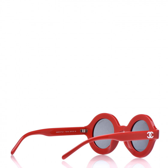 CHANEL x Pharrell Williams Round 19mm Sunglasses Red 432733