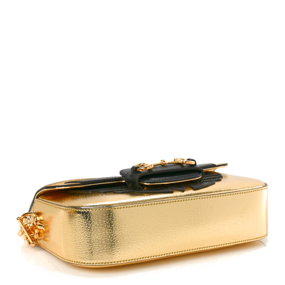 GUCCI X ADIDAS Textured Dollar Calfskin Web Trefoil Horsebit