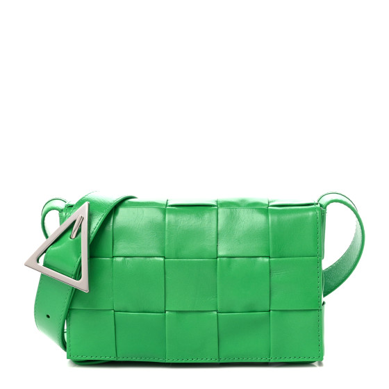 BOTTEGA VENETA Paper Calfskin Maxi Intreccio Small Cassette