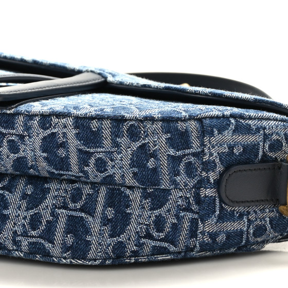 【ヴィンテージ】Rank:A☆Dior BLUE Oblique サドル バッグ BUYMA VINTAGE 中古 【ヴィンテージ】Rank:A☆Dior BLUE Oblique