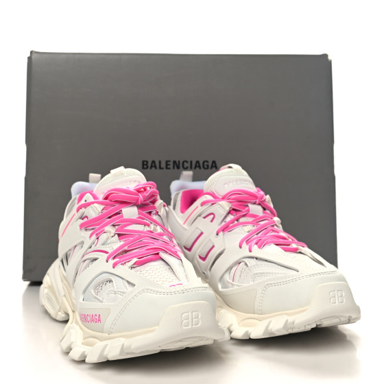 BALENCIAGA Mesh Rubber Bi-Color Womens Track Sneakers 37