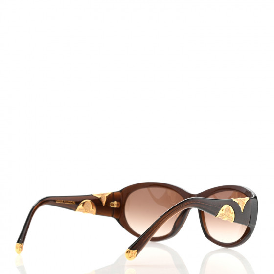 LOUIS VUITTON Iris PM Sunglasses Z0332E Brown Speckling